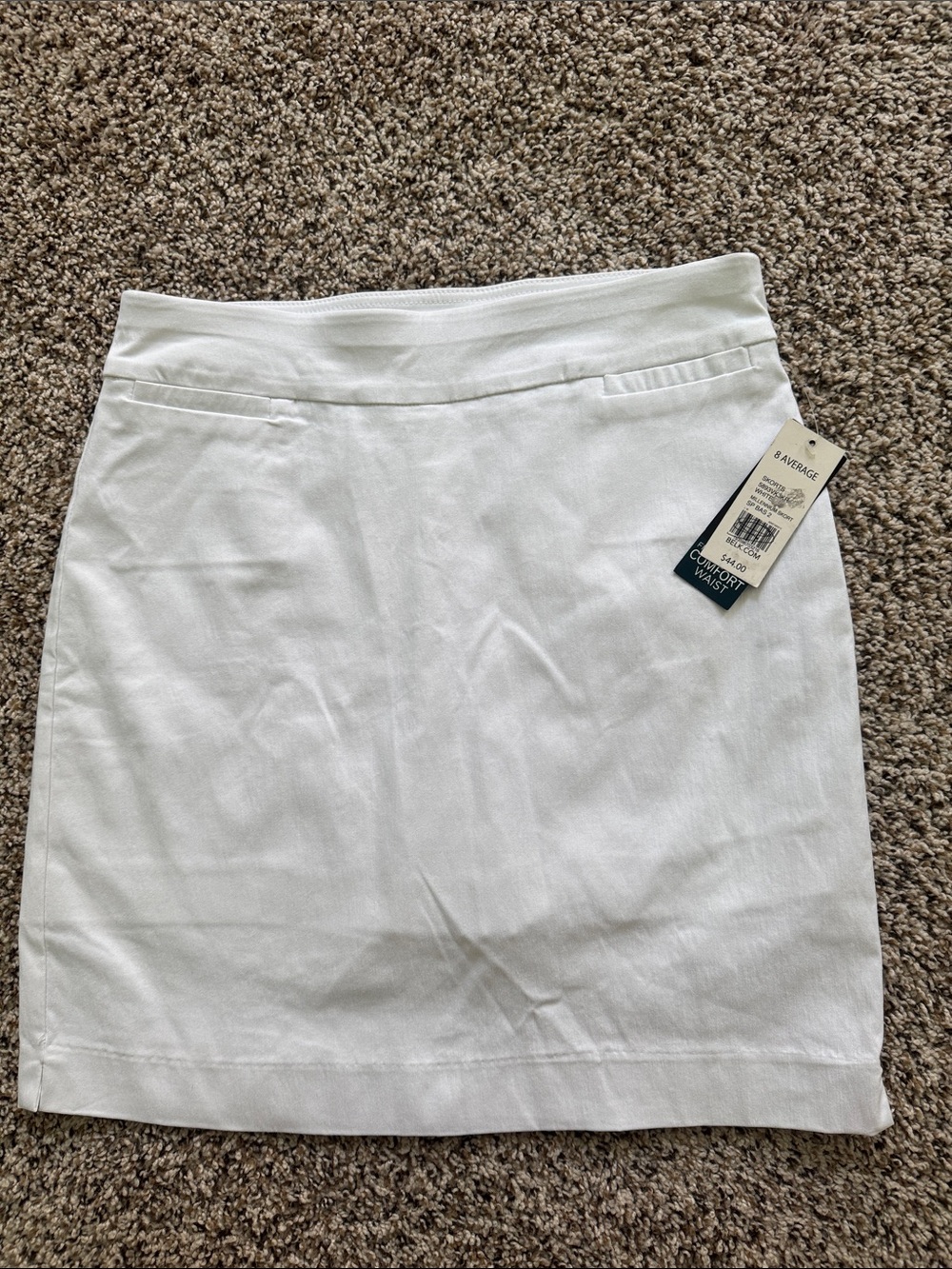 Kim Rogers Classic White Women's Skirt  with shorts size 8